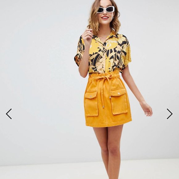 Striking tie-front patterned blouse - Picture 4 of 12